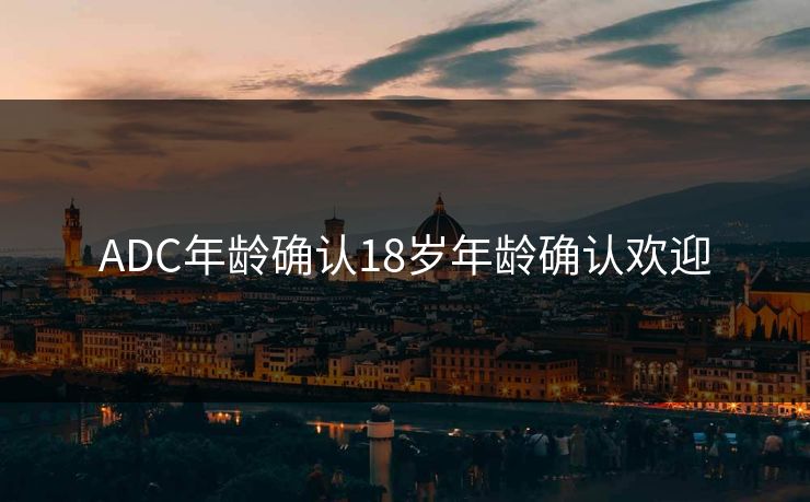 ADC年龄确认18岁年龄确认欢迎
