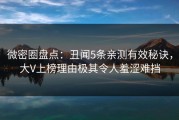 微密圈盘点：丑闻5条亲测有效秘诀，大V上榜理由极其令人羞涩难挡